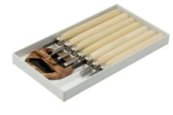 Yoshiharu L-7 Maruichi Couteaux à Bois Japonais, Set De 7 Avec "baren" -Célèbre Couteaux Magasin YSH 026 02 yoshiharu