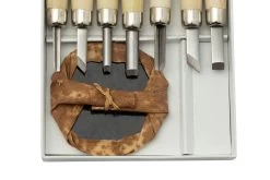 Yoshiharu L-7 Maruichi Couteaux à Bois Japonais, Set De 7 Avec "baren" -Célèbre Couteaux Magasin YSH 026 03 yoshiharu